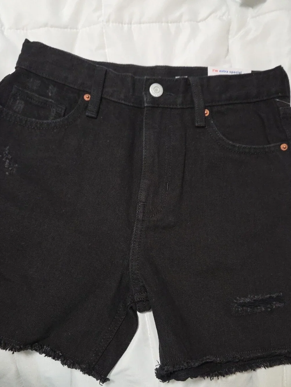 Old Navy Black Relaxed Denim Shorts